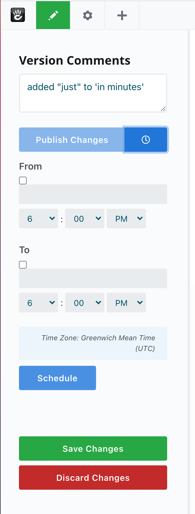 screenshot of Concrete CMS